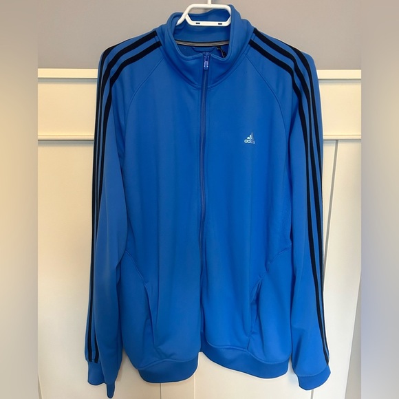 Adidas 3 stripe tracksuit zip-up top - Picture 1 of 10